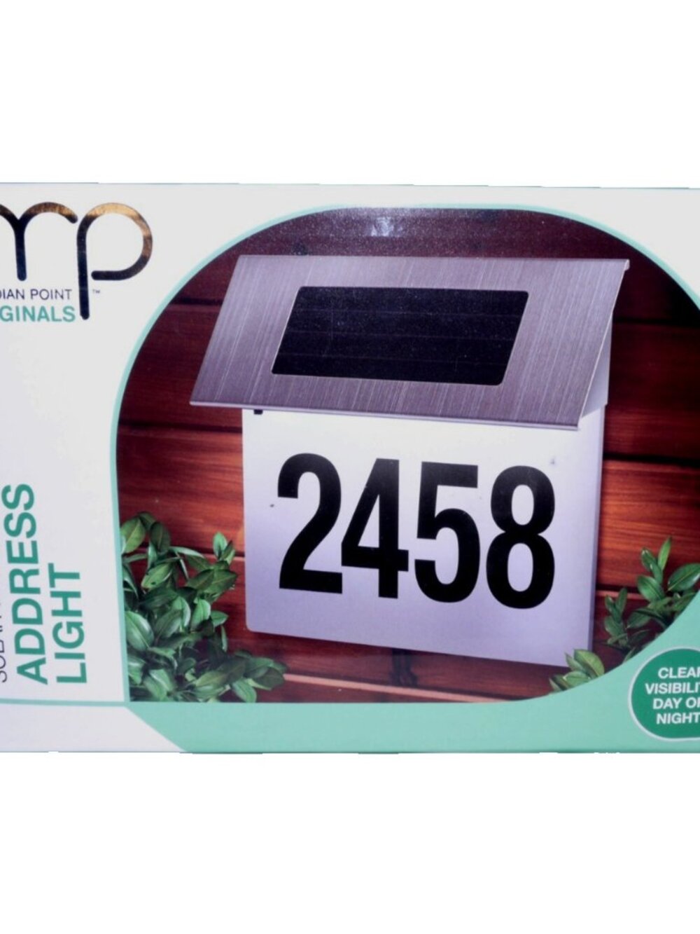 Meridian Point Originals Solar Powered Address Light 7.5x7.3x1.97" New